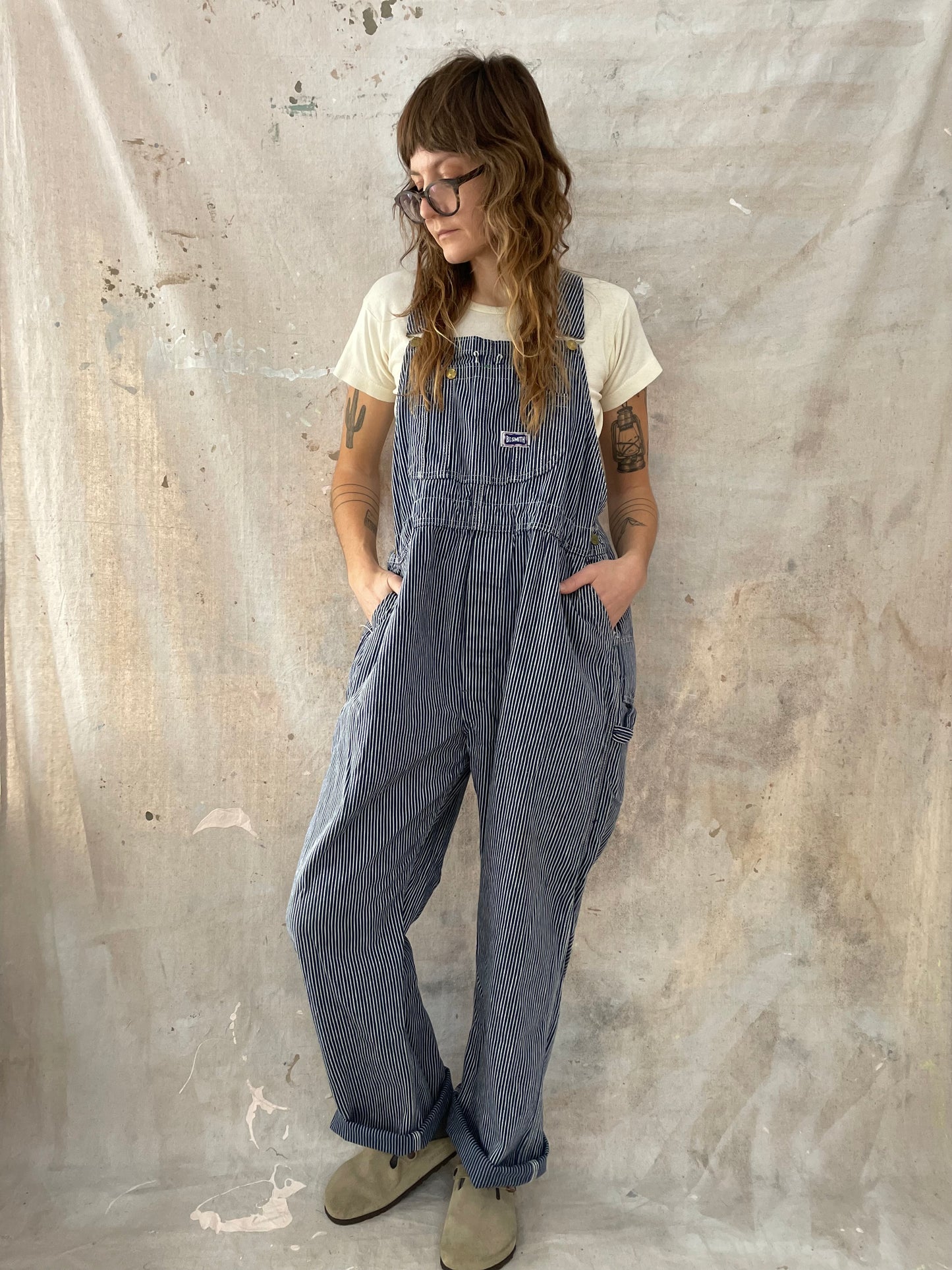 80s Big Smith Hickory Stripe Overalls